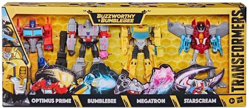 Transformers Buzzworthy Bumblebee Action Figure 4-Pack Warriors 14 cm