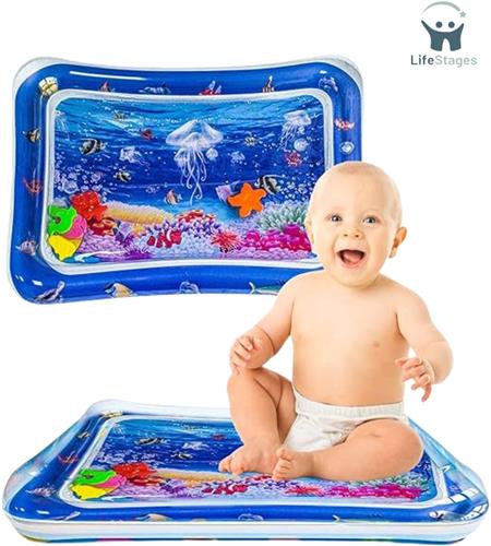 LifeStages - Waterspeelmat - Watermat Voor Kinderen - Geschikt Voor Kinderen Van 3, 6 En 9 Maanden - Leuke Activiteiten Stimuleren De Groei Van Kinderen