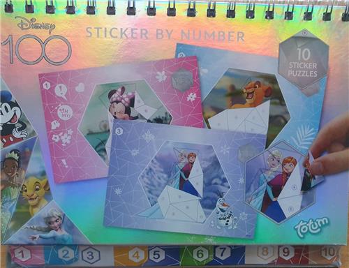 Disney Frozen 100 - stickers by number - 10 puzzels sticker met nummer