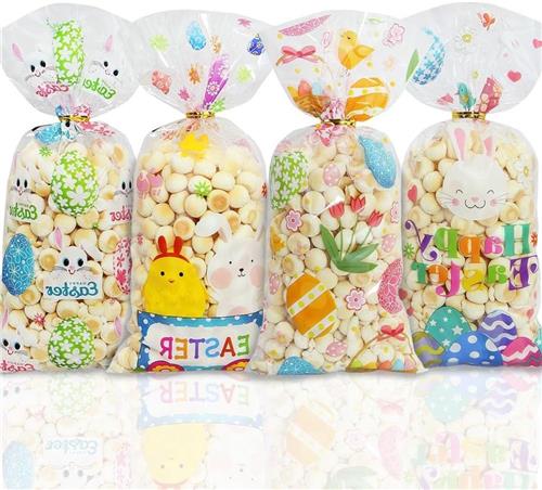 Inovra - Paas traktatiezakken, 50 stuks in 4 stijlen voor kinderen verjaardagsfeest