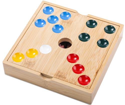 Pig Hole Game - Bamboe met 60 siliconen varkentjes - Longfield