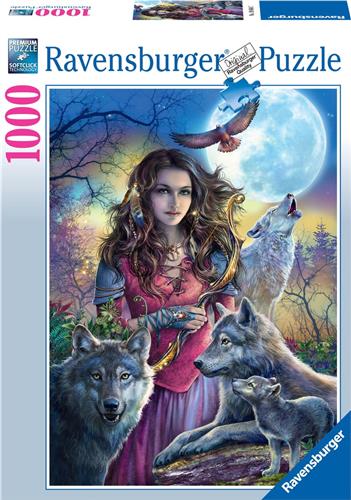 Ravensburger puzzel Beschermvrouw de wolven - Legpuzzel - 1000 stukjes