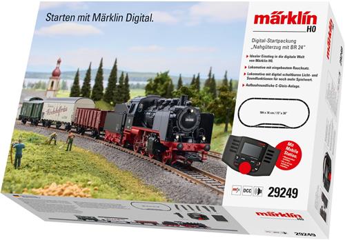 Märklin 29249 H0 digitale startset voor korte goederentrein met BR 24 van de DB