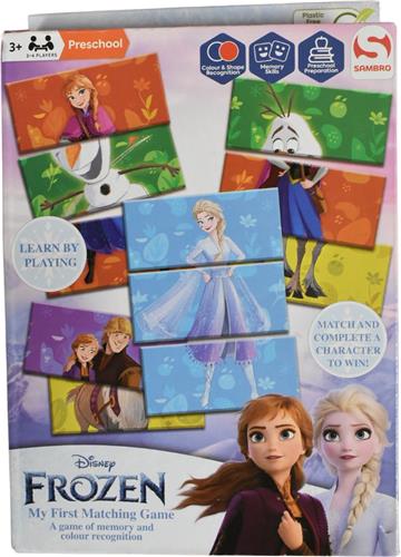 Disney Frozen - Mijn Eerste Passpel Match met 18 kaarten 6 Frozen Karakters - 3+