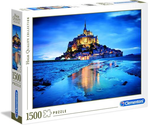 Clementoni Legpuzzel - High Quality Puzzel Collectie - Le Mont Saint-Michel - 1500 stukjes, puzzel volwassenen