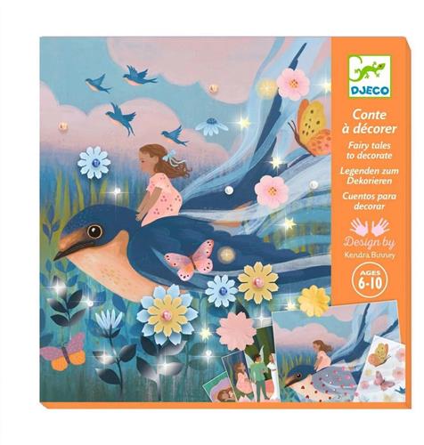 Djeco [6-10 jaar +] Verhalen om te versieren - Poucelina