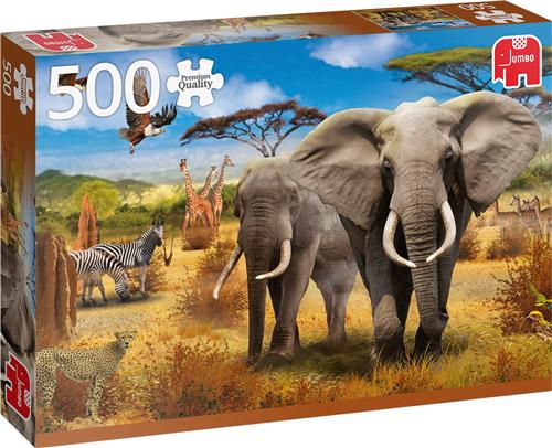 Jumbo Premium Collection Puzzel African Savannah - Legpuzzel - 500 stukjes