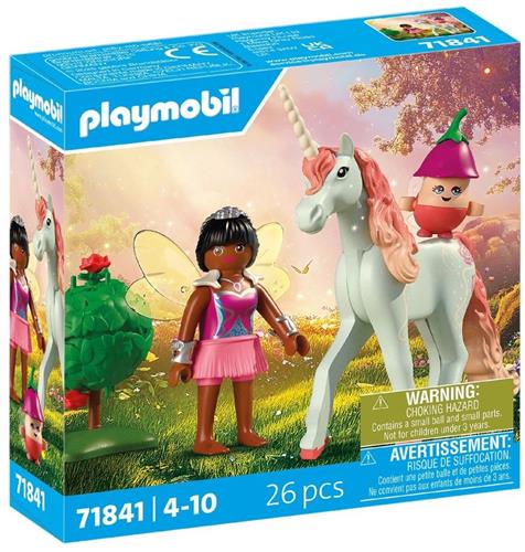 PLAYMOBIL | Magische Eenhoorns | Verzamelbare Eenhoornroos met Fee | Fantasierijke speelset voor eenhoornfans | Met magische details & verwisselbare accessoires | Perfect cadeau voor kinderen vanaf 4 jaar | 71841