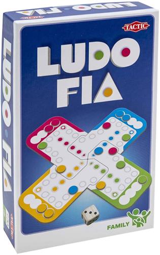 Tactic Ludo  Bordspel  Compacte Editie  Klassiek Familiespel  Vanaf 5 Jaar  2 tot 4 Spelers