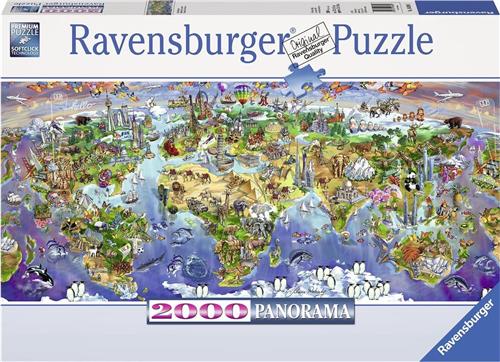 Ravensburger puzzel Wereldwonderen - Legpuzzel - 2000 stukjes