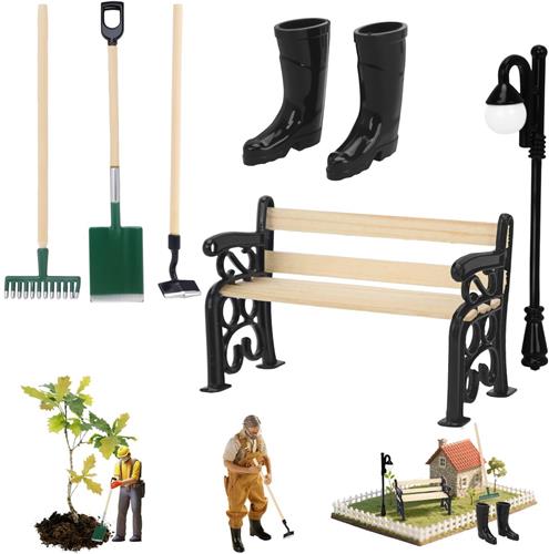 Boraboi® Zeven Stuks Miniatuur Tuinaccessoires voor Creatieve Feentuinen en Decoratie