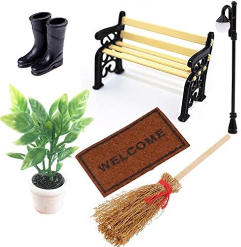 Boraboi® Complete Miniatuur Decoratieset voor Poppenhuis en Tuin met Schattige Ornamenten