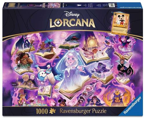 Disney Lorcana: Glimmers of the Realm Amethyst Puzzel (1000 stukken)