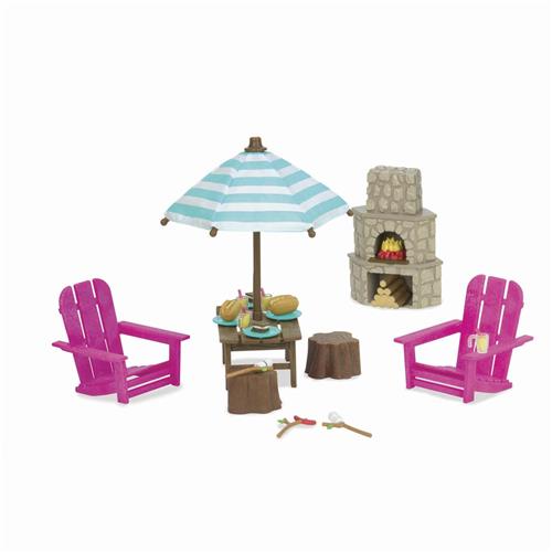 Boraboi® Complete Terras Speelset voor Kinderen met Open Haard en Accessoires