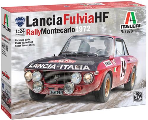 Italeri Modelbouwpakket Auto - 3670 Lancia Fulvia HF - Rally Monte Carlo 1972 - Italiaanse Auto Plastic - 1:24 -