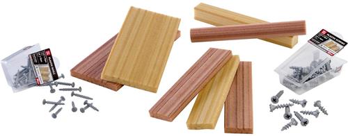 Creatieve bouwpakket met hout, spijkers en schroeven