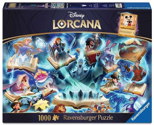 Disney Lorcana: Glimmers of the Realm Sapphire Puzzel (1000 stukken)