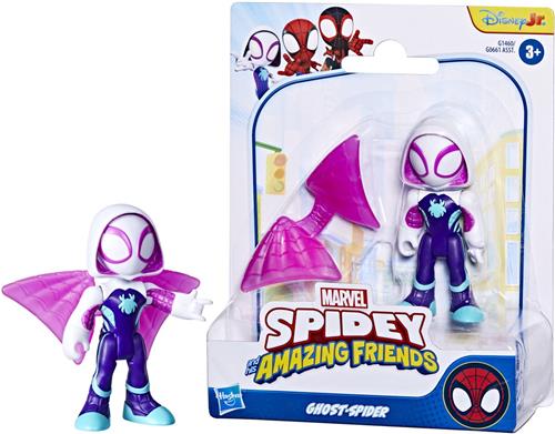 Marvel Spidey and His Amazing Friends Ghost-Spider, speelfiguur met accessoire, leeftijd 3+