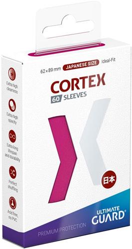 Ultimate Guard Ultimate Guard Cortex Sleeves Japanese Size (60) - Pink Card Sleeves (Japanese Size)