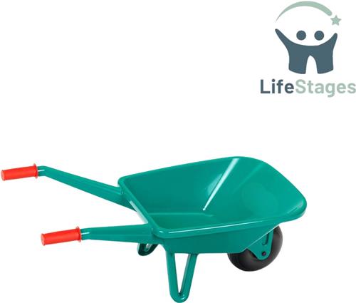 LifeStages - Kruiwagen Kind - Tuinset met Kruiwagen - Met Schep, Hark en Werkhandschoenen - Speelgoed voor Kinderen vanaf 3 Jaar