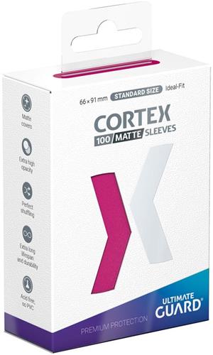 Ultimate Guard Ultimate Guard Cortex Sleeves Matte Standard Size (100) - Pink Card Sleeves (Standard Size)