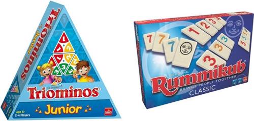 Spellenbundel - 2 Stuks - Triominos Junior & Rummikub