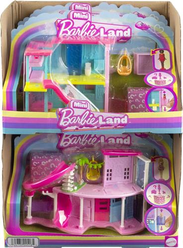 BARBIE Mini Barbieland minipoppenhuis - droomhuis met verrassingsminipopje - willekeurig model