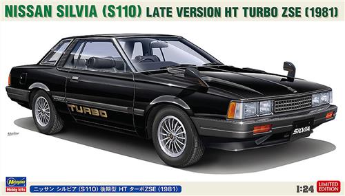 Hasegawa Modelbouwpakket Auto - 20754 Nissan Silvia S110 - Late Versie HT Turbo ZSE 1981 - Japanse Auto Plastic - 1:24 -