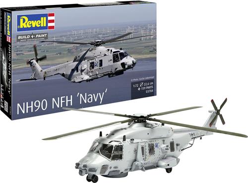 Revell Modelbouwpakket Vliegtuigen - 03784 NHI NH90 NFH Navy - Europese Maritieme Helikopter Plastic - 1:72 -