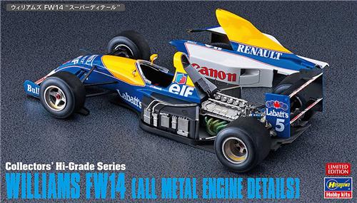 Hasegawa Modelbouwpakket Militaire voertuigen - 51156 Williams FW14 - Metalen Motordetails - Formule 1 Auto Plastic - 1:24 -