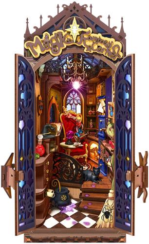 Robotime Book Nook Magic Fantasy Corner - Rolife Stories in Books Series - TGB14 - Boeken - Bouwpakket - Knutselen - Boekenkast