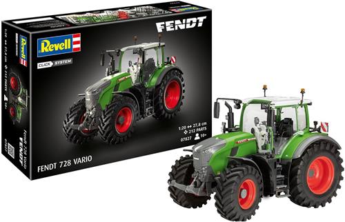 Revell Modelbouwpakket Landbouwvoertuigen - 07827 Easy Click System - Fendt 728 Vario - Tractor - Landbouwvoertuig Plastic - 1:20 -