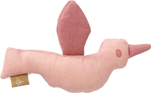 Fresk Rammelaar - 15 x 12 cm - Babyspeeltje - Kraamcadeau - Stimuleert Zintuigen - Baby Cadeau - Roze - Bird