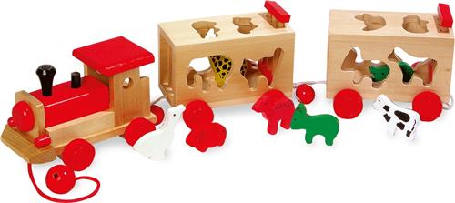 Small Foot Houten Dierentuin-trein Met Dieren