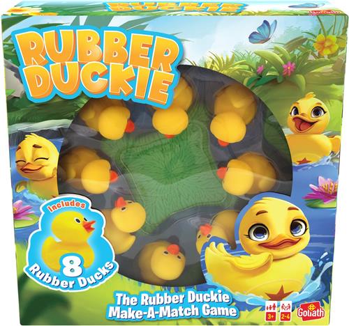 Rubber Duckie - Geheugenspel - Kinderspel - Interactief - 2-4 spelers - vanaf 3 jaar