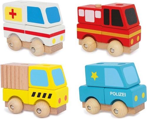 Small Foot Hulpdiensten Set Van 4 á 10 Cm