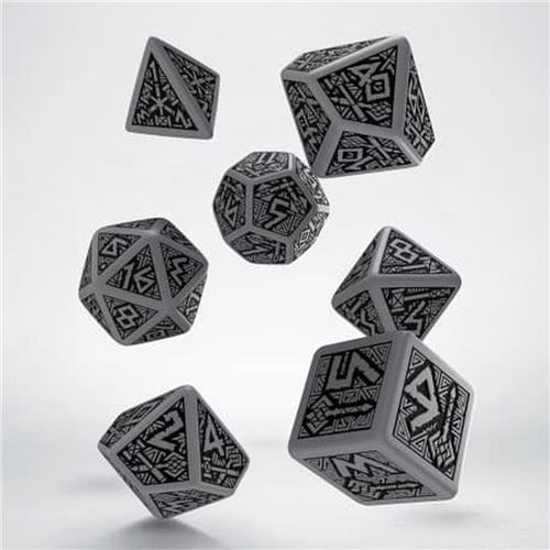 Polydice Set Q-Workshop Dwarven Gray Black