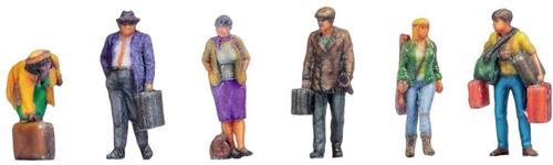 NOCH 44522 Z Reizigers figuren Geverfd, Staand
