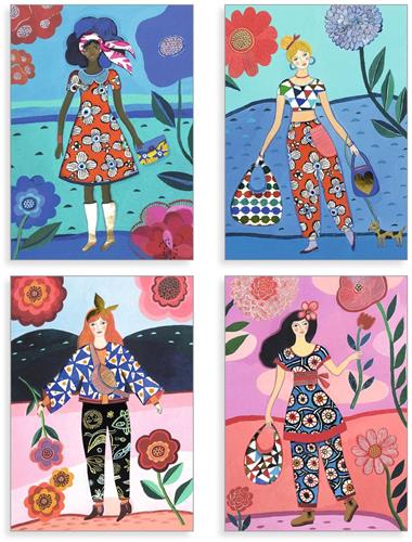 Djeco kleurboek speelgoed - verrassing kleurplaten Tendance WAX.