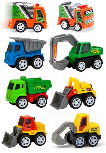 BOTC Speelgoed Auto - 8 stuks - Speelgoedauto - Autos voor Jongens - Pull Back Wheels Autootjes