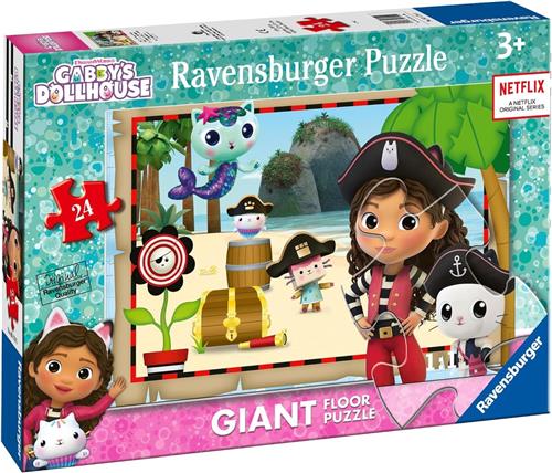 Ravensburger Gabby's Dollhouse 24 Piece Giant Floor Jigsaw Puzzle for Kids Age 3 Years Up - Educational Toddler Toys & Games