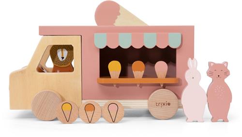 Trixie Houten Ijskar  3j+  Met muntslot & Mr. Lion  FSC hout - Leuk als verjaardagscadeau