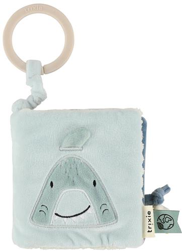 Trixie Sensorisch Buggyboekje Mr. Shark  3m+  Met spiegel & texturen