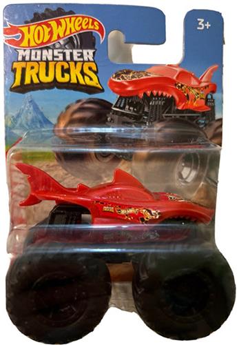 HOT WHEELS LAVA SHARK MONSTER TRUCKS BLACK RED 1:64 HW (HFB96) SHORT CARD