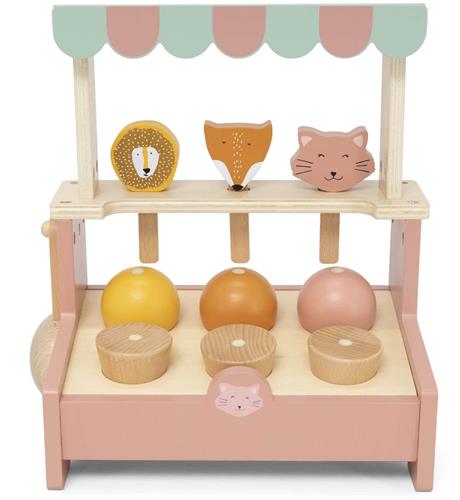 Trixie Houten Ijssalon  3j+  Met hoorntjes & magneetlepel  FSC hout - Leuk als verjaardagscadeau