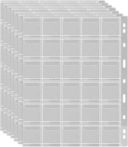 Munten Verzamelmap - Muntenalbum - Munten Verzameling Opbergsysteem - Munthouders - Muntenmap