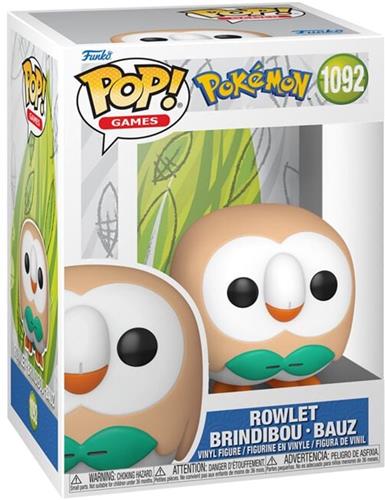 Pokémon Rowlet vinylfiguur 1092 Unisex Funko Pop! - Neutraal - Standard