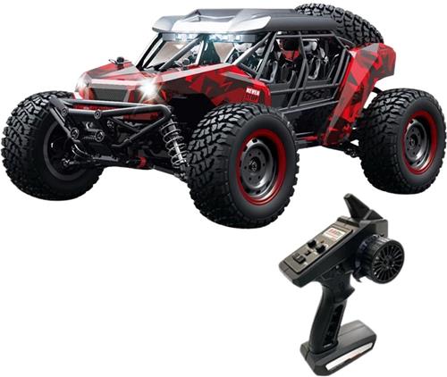 Fubzz RC Auto - 4WD Offroad Buggy - 50KM/H Auto Met Afstandsbediening - Met LED - 32×20,5×14 Cm - 7.4V 1300mAh Accu - Voor Kinderen & Volwassenen