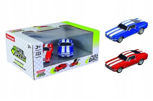 Carrera Pull Back Ford Mustang '67 Twinpack - 1:43