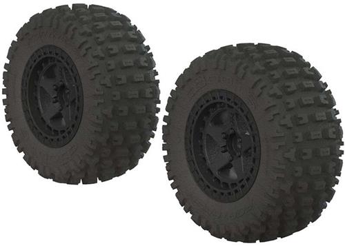 AR550042 Fortress SC Tire Set Glued Black (2)